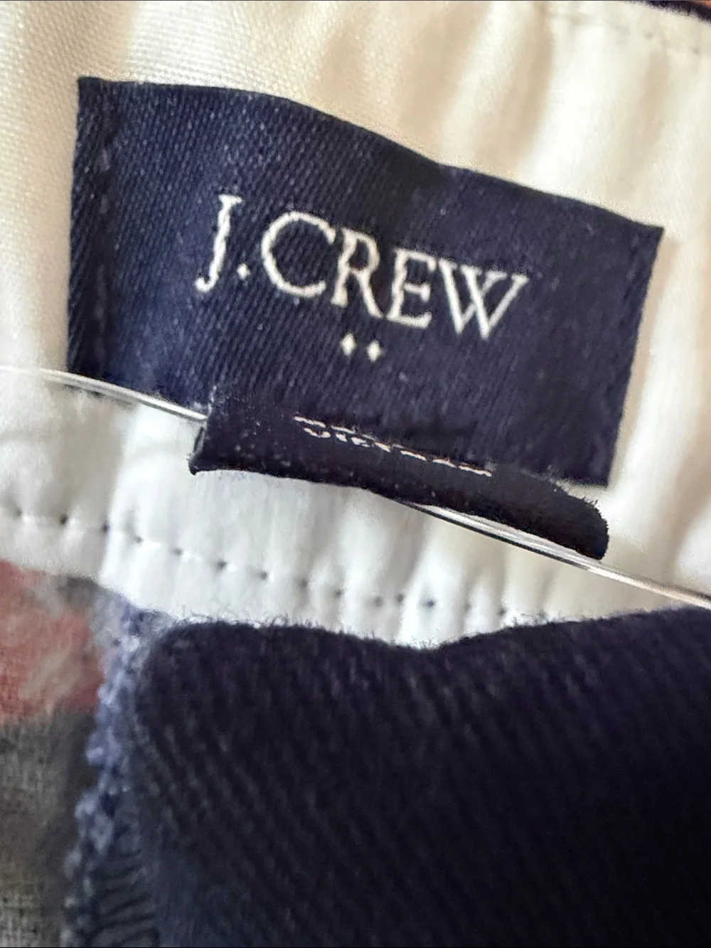 J. Crew Men's Navy Shorts with Red Lobster Print